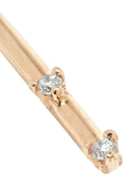Shop Sansoeurs 18-karat Gold Diamond Earring