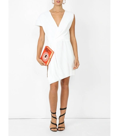 Shop Mugler White Asymmetric Dress
