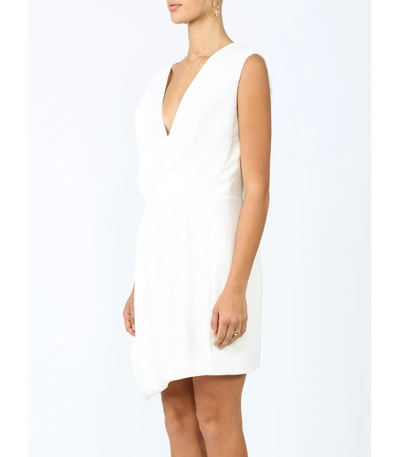 Shop Mugler White Asymmetric Dress