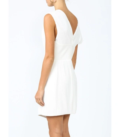 Shop Mugler White Asymmetric Dress