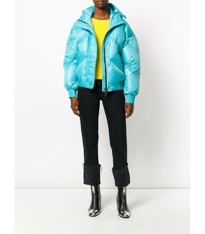 Shop Ienki Ienki Light Blue Dunlop Puffer Jacket