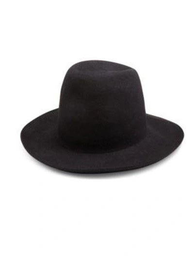 Shop Gucci William Rabbit Felt Hat In Black