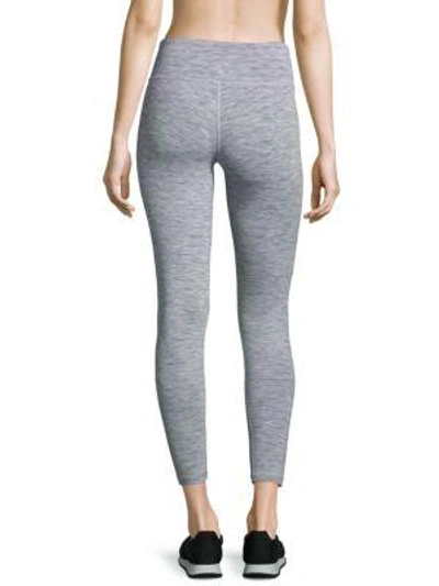 Shop Nancy Rose Performance Space Dyed Leggings In Silver Lining