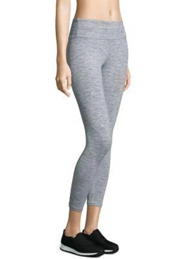 Shop Nancy Rose Performance Space Dyed Leggings In Silver Lining