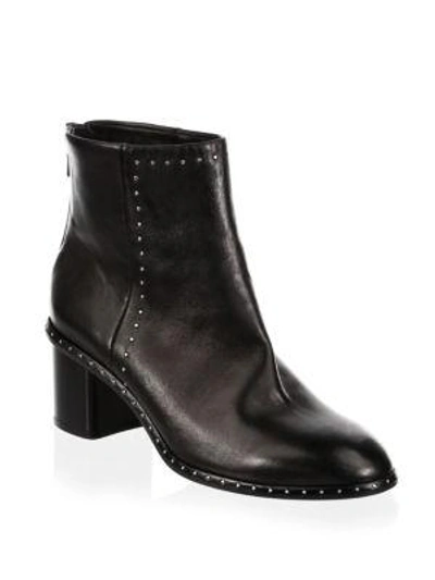 Shop Rag & Bone Willow Studded Leather Ankle Boots In Black