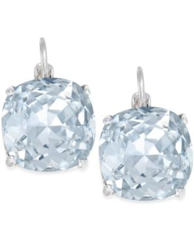 Shop Kate Spade Crystal Small Drop Earrings In Silver