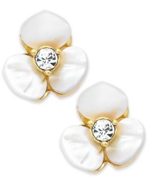 disco pansy studs