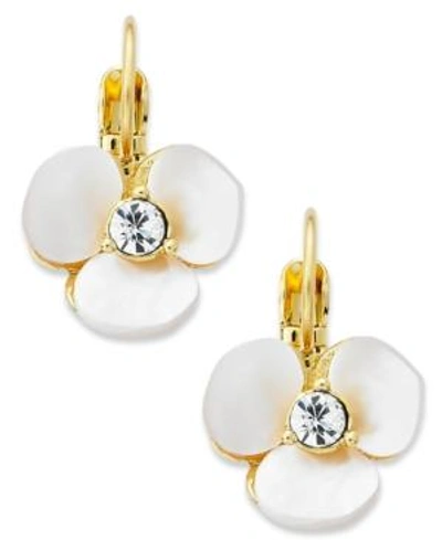 Kate Spade Disco Pansy Mother-of-pearl Leverback Earrings