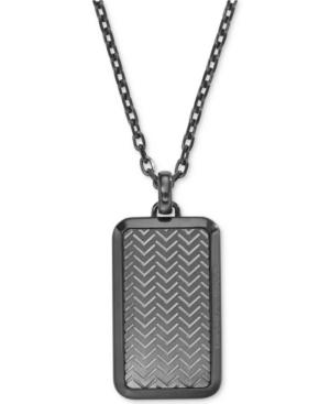 emporio armani men's dog tag necklace