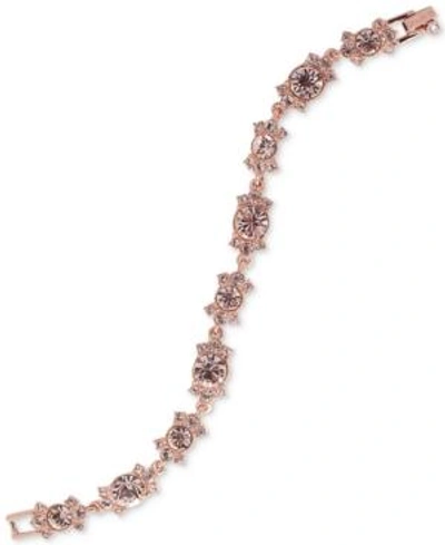 Shop Givenchy Clear & Colored Crystal Flex Bracelet In Pink