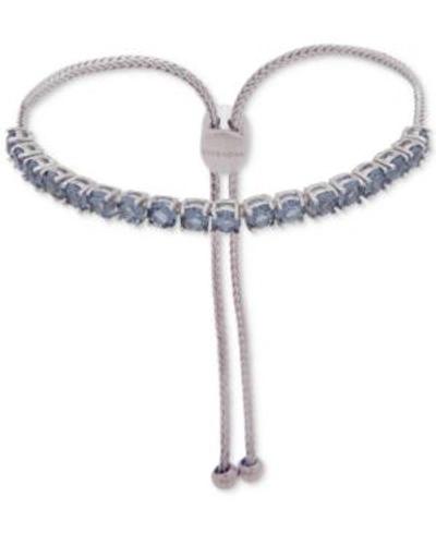 Shop Givenchy Colored Stone Slider Bracelet In Blue