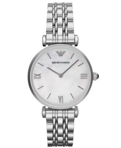 Shop Emporio Armani Women's Stainless Steel Bracelet Watch 32mm Ar1682