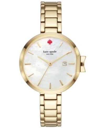 Shop Kate Spade New York Women's Park Row Gold-tone Stainless Steel Bracelet Watch 34mm Ksw1266