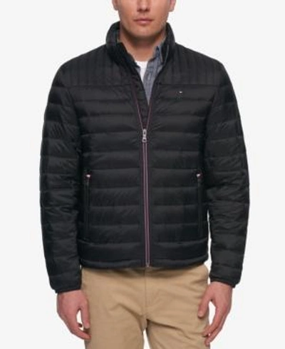 Shop Tommy Hilfiger Men's Big & Tall Packable Puffer Coat In Black