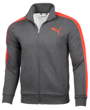 puma men's fleece track jacket