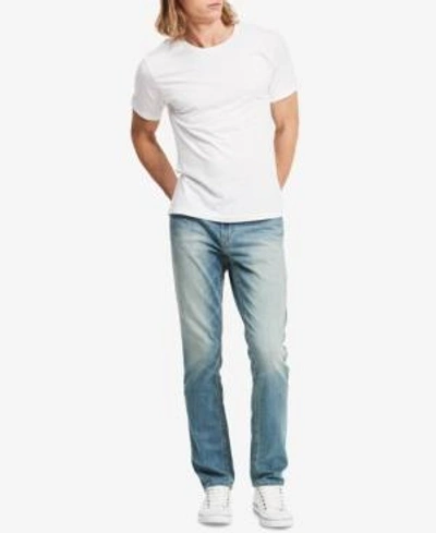Shop Calvin Klein Jeans Est.1978 Men's Stretch Slim-straight Fit Jeans In Silver Bullet