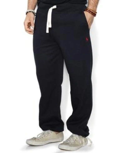 Shop Polo Ralph Lauren Men's Cotton-blend-fleece Pants In Polo Blac