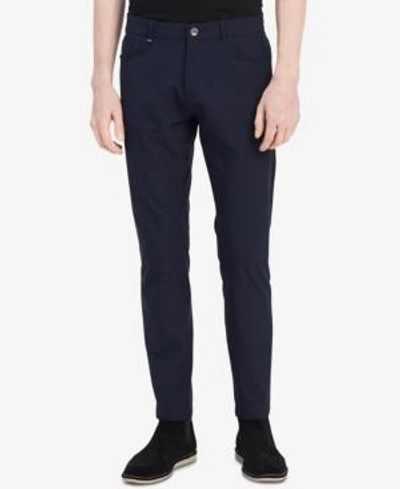 Shop Calvin Klein Men's Infinite Tech 5-pocket Slim-fit Pants In Sky Captain