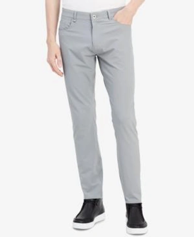 Shop Calvin Klein Men's Infinite Tech 5-pocket Slim-fit Pants In Monument