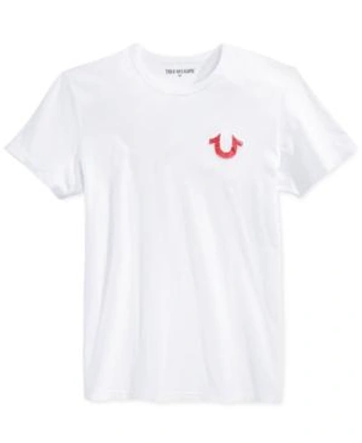 Shop True Religion Men's Double Puff Graphic T-shirt In White