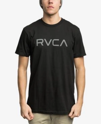 Shop Rvca Men's Logo-print T-shirt In Black