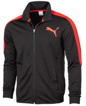 Puma Men's Tricot Track Jacket In Black 