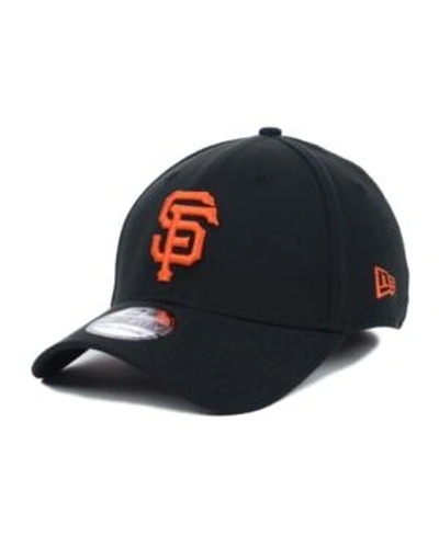 Shop New Era San Francisco Giants Mlb Team Classic 39thirty Stretch-fitted Cap In Black