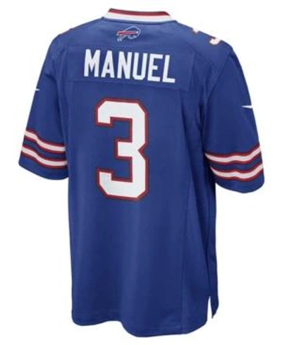 Shop Nike Men's E.j. Manuel Buffalo Bills Game Jersey In Blue