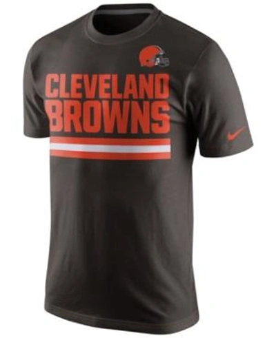 Shop Nike Men's Cleveland Browns Team Stripe T-shirt