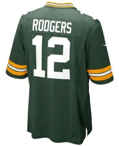 Shop Nike Men's Aaron Rodgers Green Bay Packers Game Jersey
