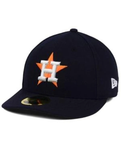 Shop New Era Houston Astros Low Profile Ac Performance 59fifty Cap In Navy