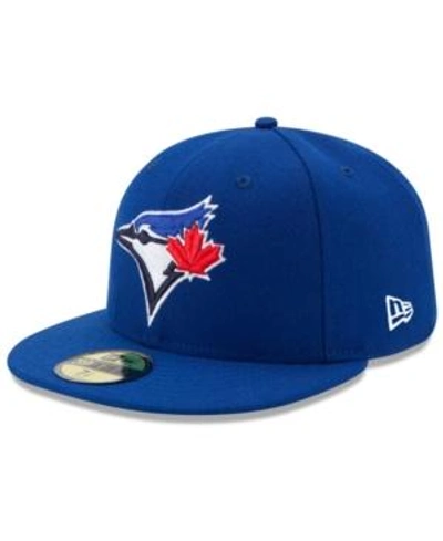 Shop New Era Toronto Blue Jays Authentic Collection 59fifty Fitted Cap In Light Royal