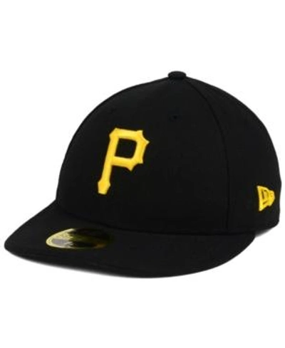 Shop New Era Pittsburgh Pirates Low Profile Ac Performance 59fifty Cap In Black