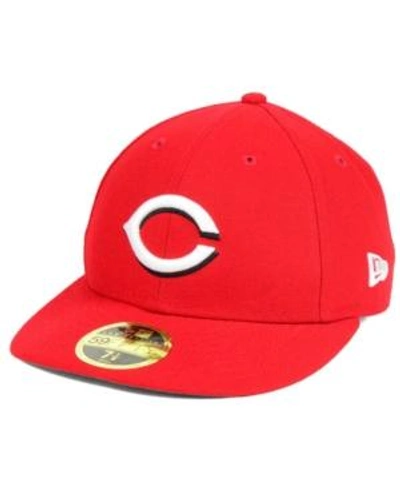 Shop New Era Cincinnati Reds Low Profile Ac Performance 59fifty Cap