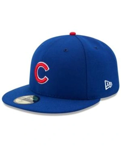 Shop New Era Chicago Cubs Authentic Collection 59fifty Fitted Cap In Light Royal