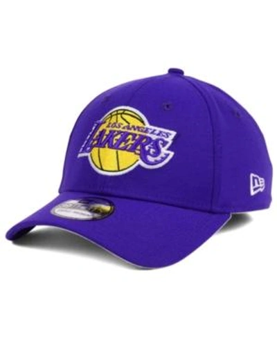 Shop New Era Los Angeles Lakers Team Classic 39thirty Cap In Purple