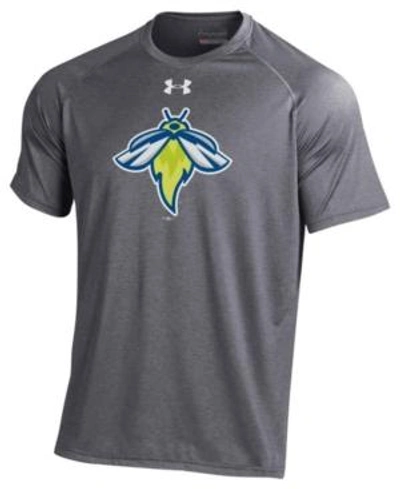 Shop Under Armour Men's Columbia Fireflies Logo Tech T-shirt In Charcoal