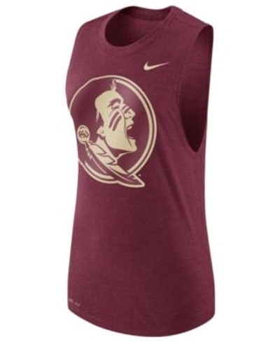Shop Nike Women's Florida State Seminoles Muscle Tank In Red