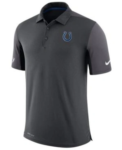 Shop Nike Men's Indianapolis Colts Team Issue Polo In Anthracite