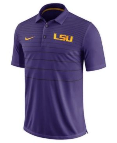 Shop Nike Men's Lsu Tigers Early Season Coach Polo In Purple