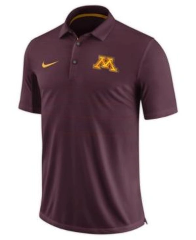 Shop Nike Men's Minnesota Golden Gophers Early Season Coach Polo In Maroon