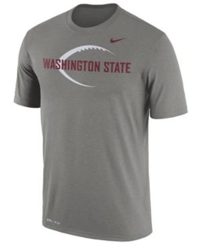 Shop Nike Men's Washington State Cougars Legend Icon T-shirt In Heather Gray