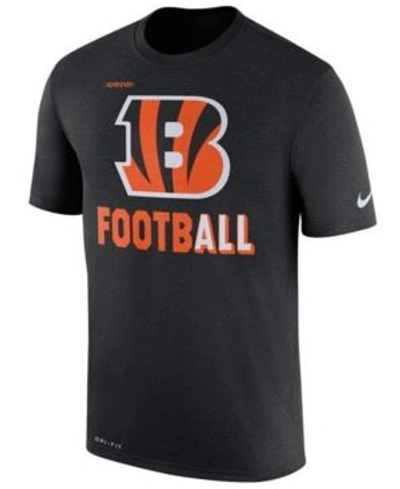 Shop Nike Men's Cincinnati Bengals Legend Football T-shirt In Black