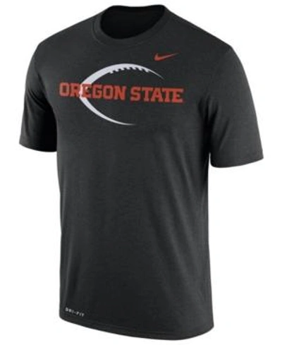 Shop Nike Men's Oregon State Beavers Legend Icon T-shirt In Black