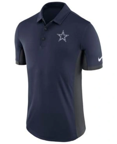 Shop Nike Men's Dallas Cowboys Evergreen Polo In Navy