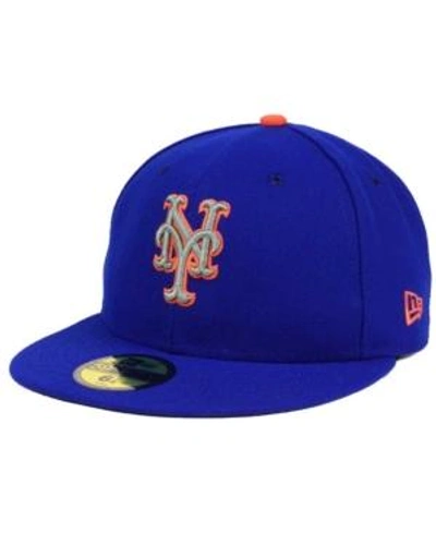 Shop New Era New York Mets Authentic Collection 59fifty Cap In Light Royal