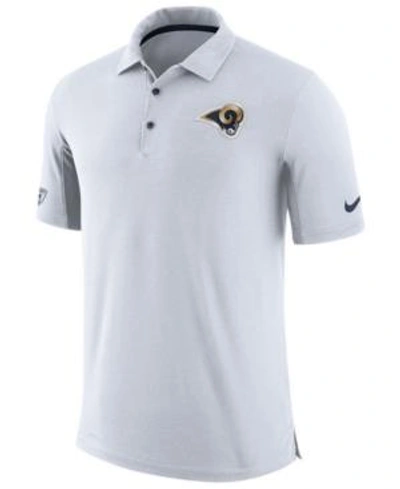 Shop Nike Men's Los Angeles Rams Team Issue Polo In White