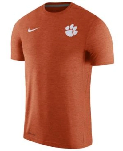Shop Nike Men's Clemson Tigers Dri-fit Touch T-shirt In Orange
