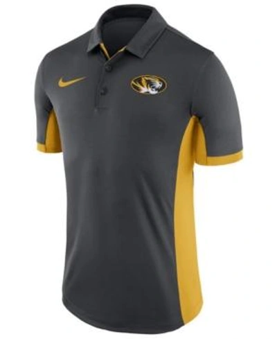Shop Nike Men's Missouri Tigers Evergreen Polo In Anthracite