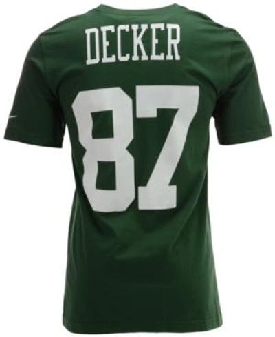 Shop Nike Men's Short-sleeve Eric Decker New York Jets Player T-shirt In Green